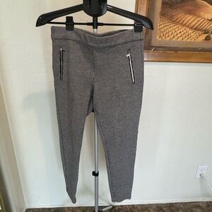 Ann Taylor Black and White Houndstooth Pants